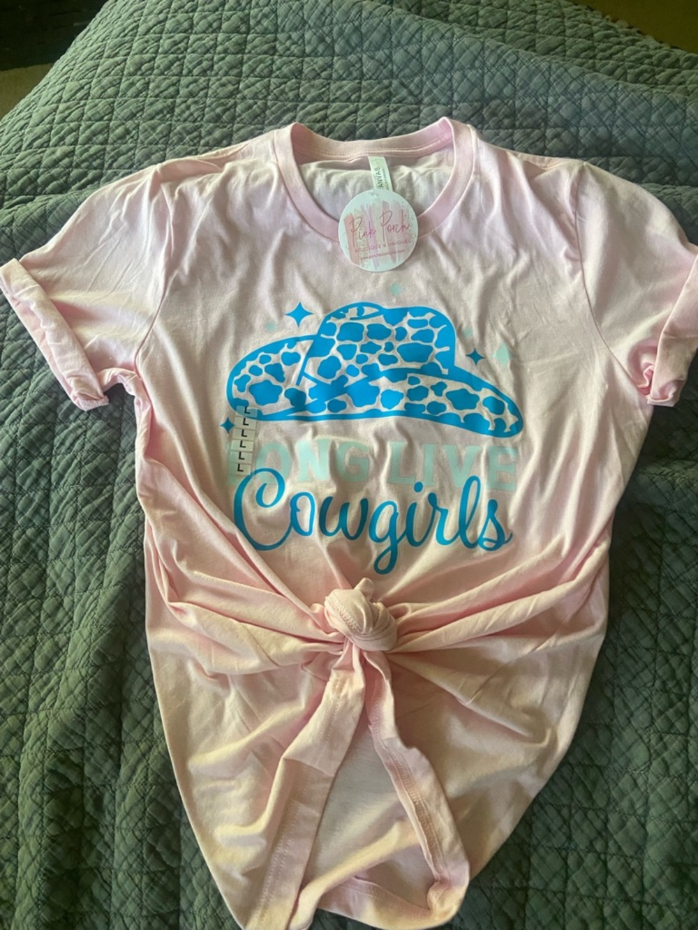 Long Live Cowgirls Pink Graphic Tee